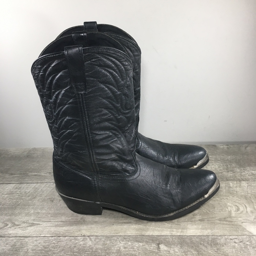 Laredo 68610 East Bound Black Leather Men's Cowboy Western Rodeo Mens Boots 13